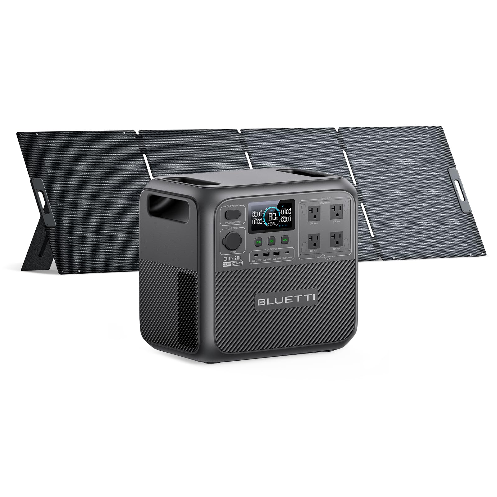 Amazon.co.jp: BLUETTI ポータブル電源 Elite 200 V2（AORA 200